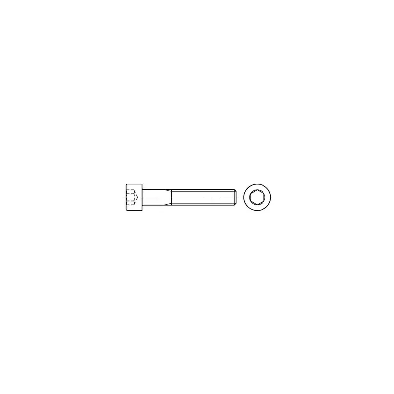 Original DIN 912 A4 Zylinderschrauben mit Innensechskant - Abmessung: M 8 x 280, VE mit 25 Stück