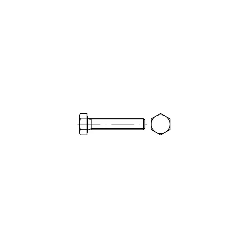 DIN 933 A2 Sechskantschrauben mit Gewinde bis Kopf - Abmessung: M 24 x 130, VE mit 10 Stück Markenprodukt