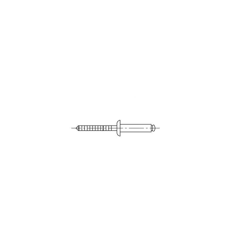 ISO 15983 A4 - Blindnieten mit Flachkopf und gerilltem Nietdorn - Abmessung: 3,2 x 12, VE mit 500 Stück Meistverkauft