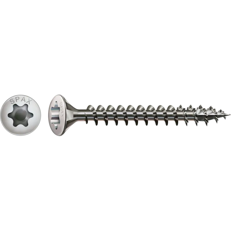 Rabatt SPAX - Edelstahl A2 - Linsensenkkopf T-STAR plus TX 15 - 3,5x30 mm - Vollgewinde