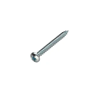 Markenprodukt 1 x Spanplattenschrauben Rundkopf Pozi N°2 3,5X35 Verzinkt