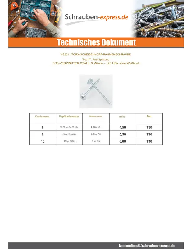 1 x Spanplattenschrauben TEKOR Tellerkopfschrauben T40 cut Bohrspitze mit Typ 17 Spitze 10X260 Mit Gewinde 80 Verzinkt Heißes Angebot