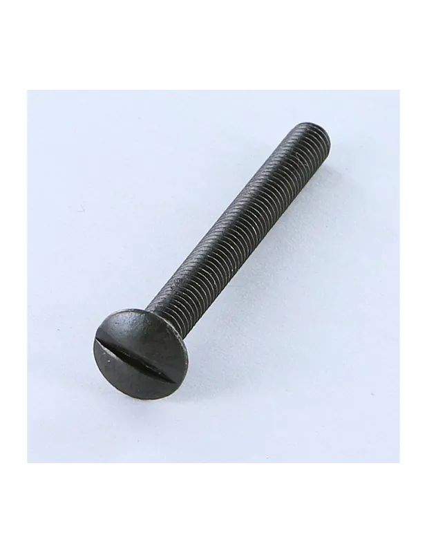 Nur Heute 1 x Metallschrauben Flacher Senkkopf Gespalten M4X50 Stahl schwarz verzinkt