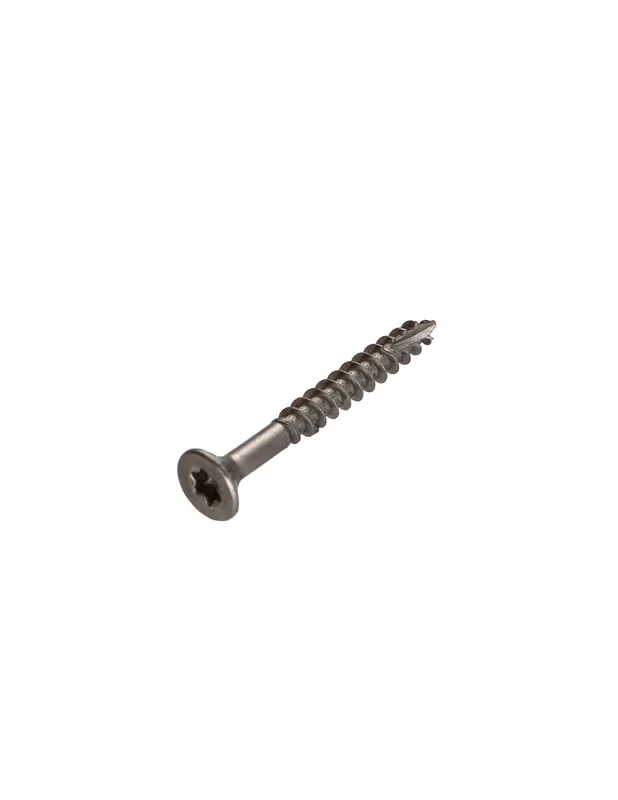 Premium 1 x Spanplattenschraube TEKOR Edelstahl A2 Senkkopfschraube Gezahnt T20 4,5X45 Mit Gewinde 30 cut Bohrspitze mit