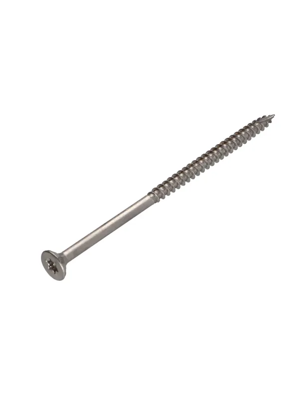1 x Spanplattenschraube TEKOR Edelstahl A2 Senkkopfschraube Gezahnt T25 5X100 Mit Gewinde 60 cut Bohrspitze mit Kracherpreis