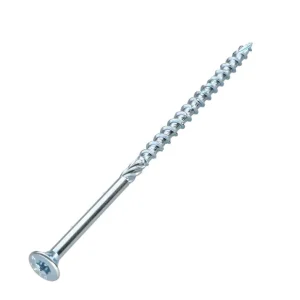 1 x Rahmenschraube tekor Senkkopfschraube Gezahnt T30 6 x 140 Mit Gewinde 70 cut Bohrspitze mit Typ 17 Spitze Verzinkt Echt