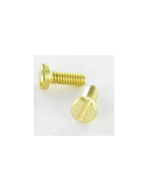 1 x Metallschrauben Messing Zylindrischer Flachkopf Gespalten M6X20 Online Kaufen