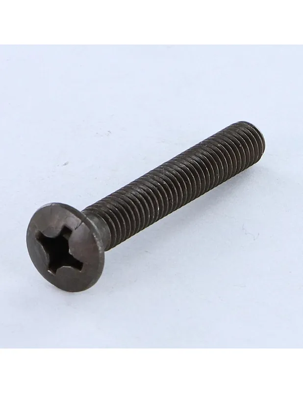 Ausverkauf 1 x Metallschrauben Flacher Senkkopf Pozi M5X40 Stahl schwarz verzinkt